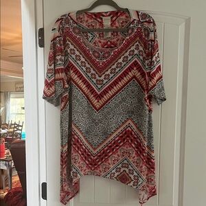 Chico's Multicolor Geometric Print Tunic